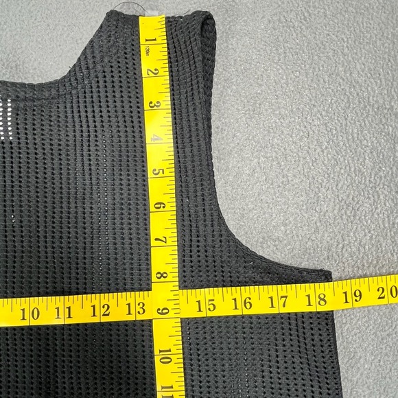 VTG Wave Zone swim Cover Up Sleeveless Dress Full Zip Up Athletic Casual Black M - Picture 7 of 8